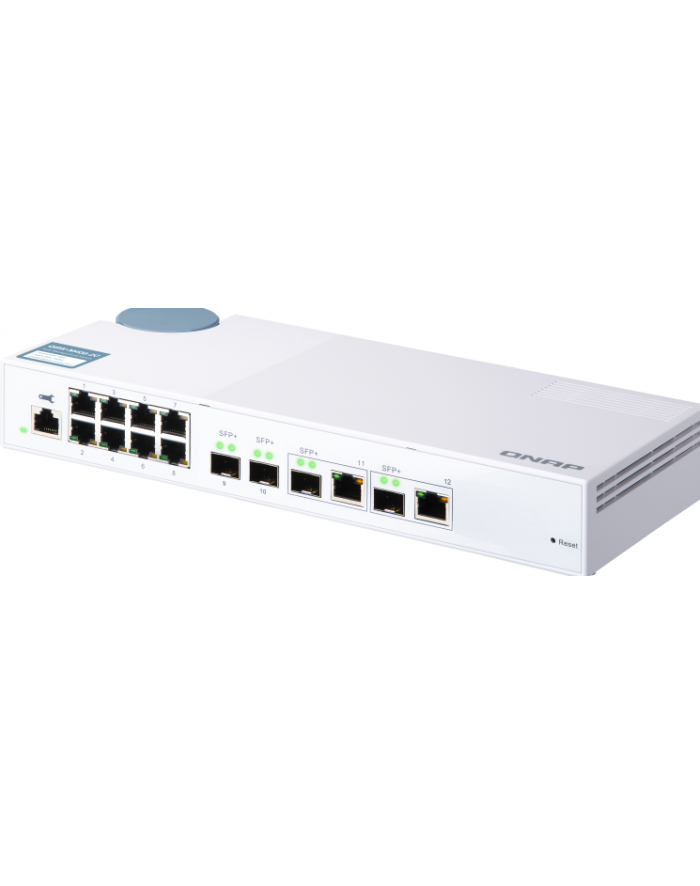 qnap systems QNAP QSW-M408-2C 8 port 1Gbps 2 port 10G SFP / NBASE-T Combo 2 port 10G SFP  Web Managed Switch główny