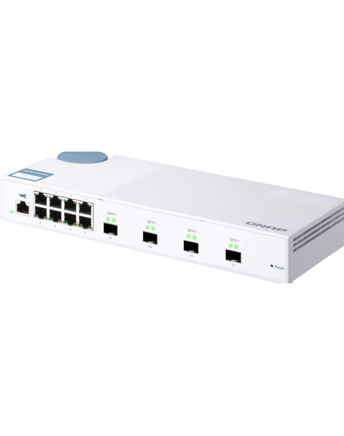 qnap systems QNAP QSW-M408S 8 port 1Gbps 4 port 10GbE SFP+ Web Managed Switch główny