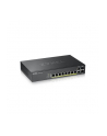 ZYXEL GS2220-10HP EU region 8-port GbE L2 PoE Switch with GbE Uplink 1 year NCC Pro pack license bundled - nr 21