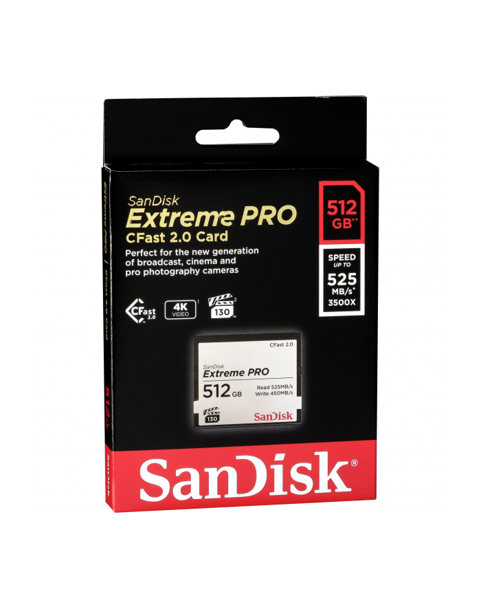 SANDISK Extreme Pro CFAST 2.0 512GB 525MB/s VPG130 główny