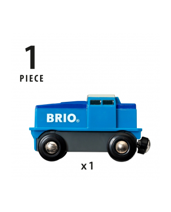 BRIO Blue Battery Freight Locomotive - 33130