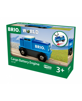 BRIO Blue Battery Freight Locomotive - 33130