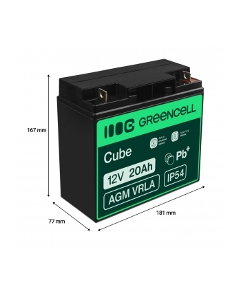 GREEN CELL Battery AGM 12V20AH nr 1