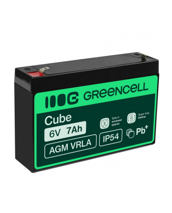 GREEN CELL Battery AGM 6V 7AH