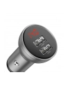 BASEUS ŁADOWARKA SAMOCHODOWA CCBX-0S Z WYŚWIETLACZEM  2X USB  4 8A  24W SREBRNA - nr 6