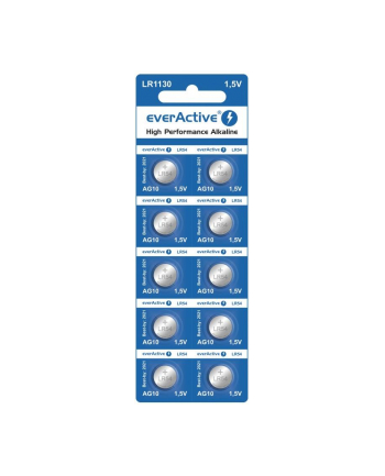 EVERACTIVE BATERIE ALKALICZNE MINI AG10 G10 LR1130 LR54  BLISTER 10 SZT EVAG10