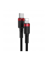 BASEUS KABEL USB-C DO LIGHTNING PD CATLKLF-91 CAFULE  18W  1M (CZARNO-CZERWONY) - nr 1