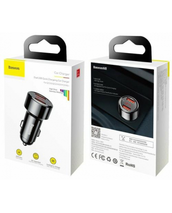 BASEUS ŁADOWARKA SAMOCHODOWA MAGIC CCMLC20A-01 2X USB QC 30 45W nr 2