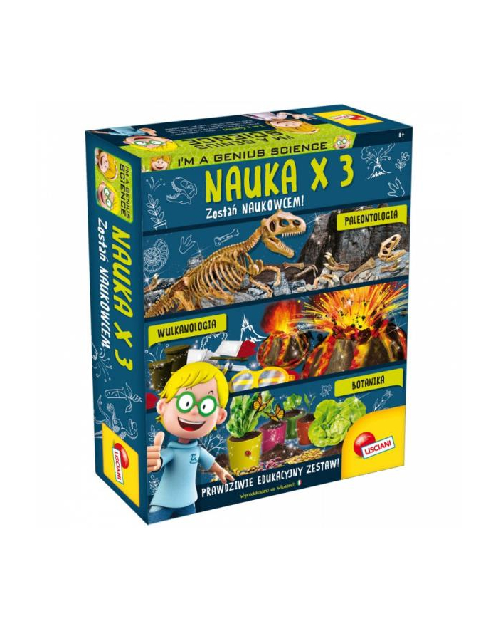 lisciani giochi I'm a Genius Science Nauka x3: Paleontologia, Wulkanologia, Botanika 82131 LISCIANI główny