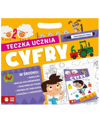 zielona sowa Teczka ucznia Cyfry