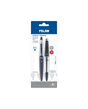 milan Długopis + ołówek mechaniczny Capsule Silver BWM10414