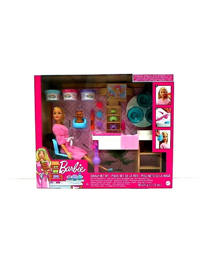 Barbie Relaks w salonie Spa Maseczka zestaw GJR84 MATTEL główny