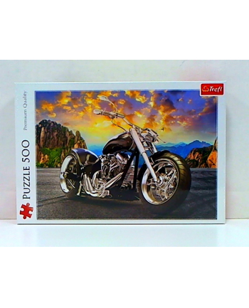 Puzzle 500el Czarny motocykl 37384 TREFL