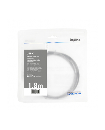 logilink Kabel USB-C do HDMI 2.0 dł. 1,8m