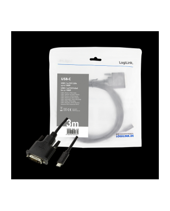 logilink Kabel USB-C do DVI dł. 3m