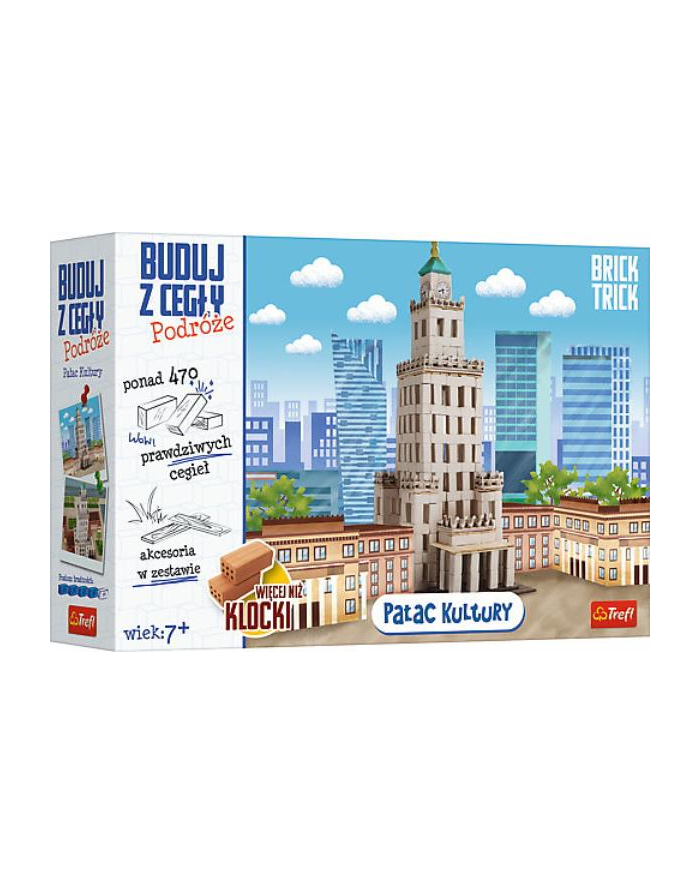 Brick Trick Buduj z cegły Podróże Pałac Kultury XL 61383 Trefl główny