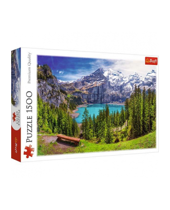 Puzzle 1500el Jezioro Oeschinen, Alpy, Szwajcaria 26166 Trefl