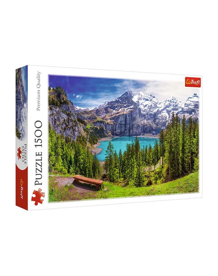 Puzzle 1500el Jezioro Oeschinen, Alpy, Szwajcaria 26166 Trefl główny