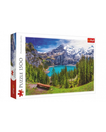 Puzzle 1500el Jezioro Oeschinen, Alpy, Szwajcaria 26166 Trefl