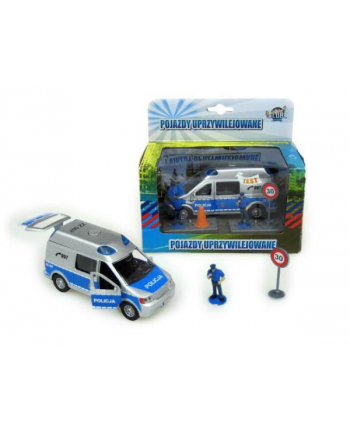 hipo Auto Van Policja 14cm z figurkami i akcesoriami HKG056 cena za 1 szt