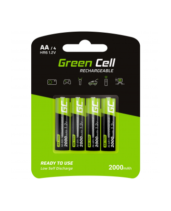 green cell Akumulatorki Paluszki 4x AA HR6 2000 mAh
