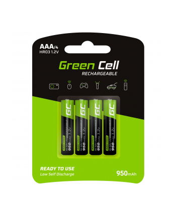 green cell Akumulatorki Paluszki 4x AAA HR03 950mAh