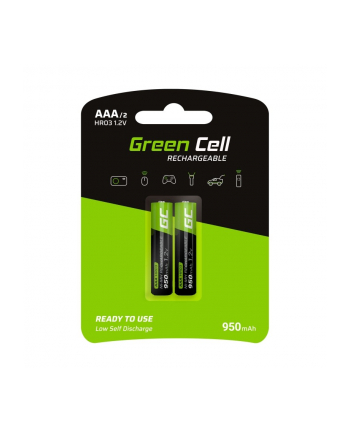 green cell Akumulatorki Paluszki 2x AAA HR03 950mAh