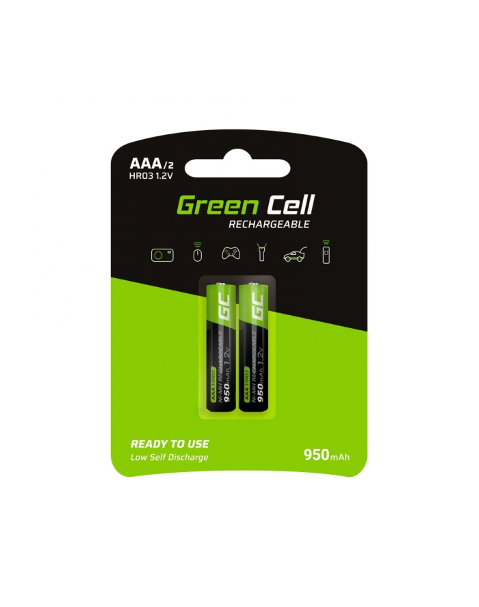 green cell Akumulatorki Paluszki 2x AAA HR03 950mAh główny