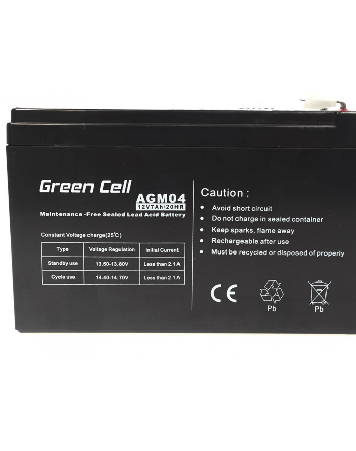 green cell Akumulator żelowy 12V 7Ah główny