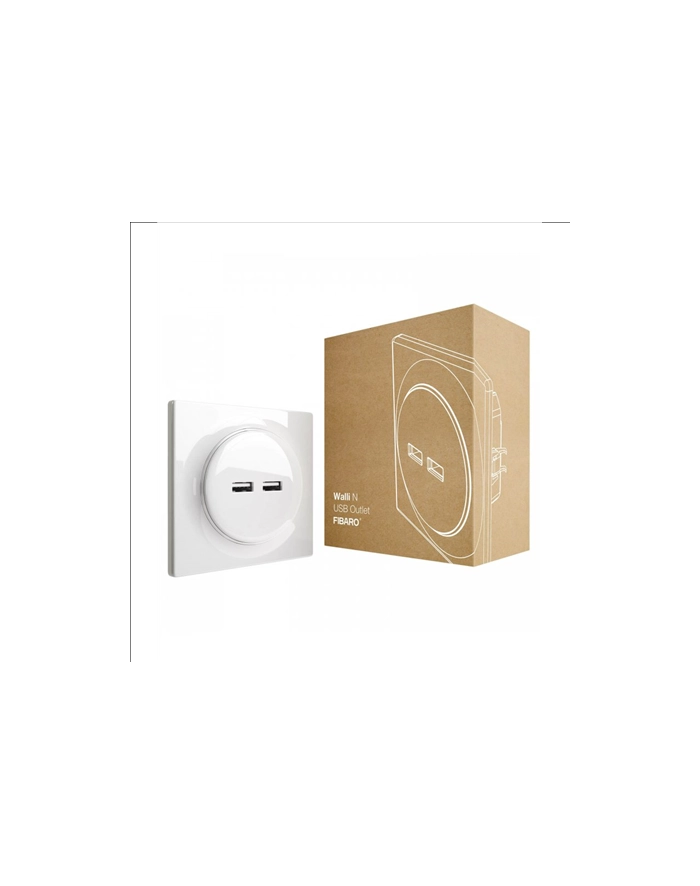 Fibaro gniazdo z podwójną ładowarką USB główny