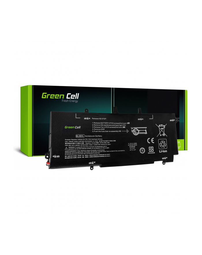 green cell Bateria do HP Folio 1040 BL06XL 11,1V 3,1Ah główny