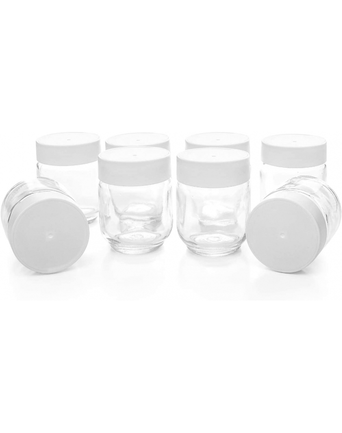 Rommelsbacher yoghurt maker replacement glass set JG 8, glass (transparent / white, 8 pieces) główny