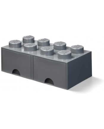 Room Copenhagen LEGO Storage Brick Drawer 8, storage box (dark grey, two drawers)