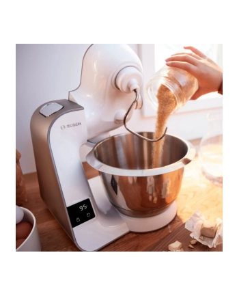 Bosch HomeProfessional MUM5XW20, kitchen machine (white / champagne, integrated scale)