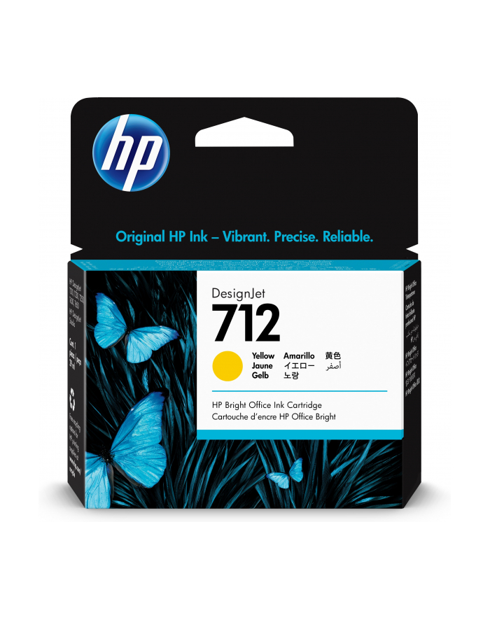 hp inc. HP 712 29-ml Yellow DesignJet Ink Cartridge główny