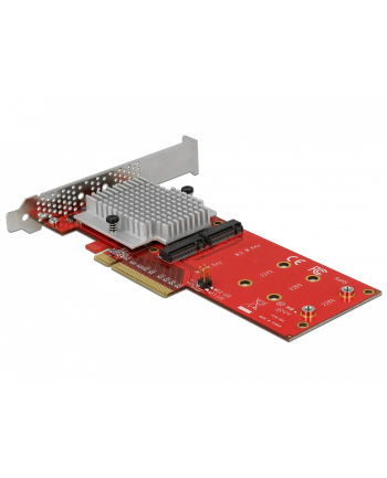 DeLOCK PCIe x8> 2x int. NVMe M.2 Key M LP, adapters