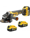 DeWALT cordless angle grinder DCG405P3, 18Volt (black / yellow, 3x Li-ion battery 5.0Ah) - nr 1