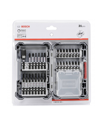 bosch powertools Bosch Impact Control screwdriver bit set, 1/4 '', 31 pieces, bit set