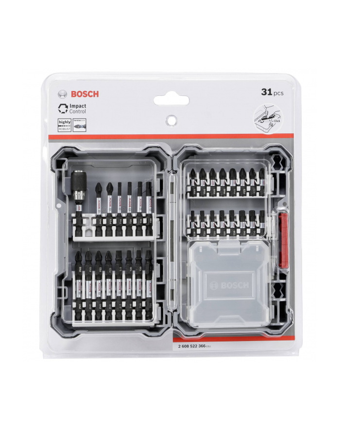 bosch powertools Bosch Impact Control screwdriver bit set, 1/4 '', 31 pieces, bit set główny