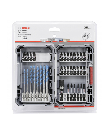 bosch powertools Bosch Impact Control screwdriver bit set w. Multipurpose drill bits, 1/4 '', 35 pieces, drill bit ' bit set