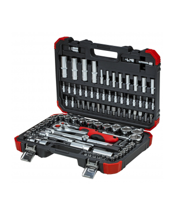 Gedore Red socket wrench set 1/4 ''+ 1/2'', 94 pieces (red / black, with reversible ratchets, SW 4mm - 32mm)