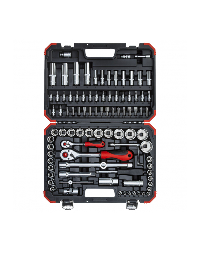 Gedore Red socket wrench set 1/4 ''+ 1/2'', 94 pieces (red / black, with reversible ratchets, SW 4mm - 32mm) główny