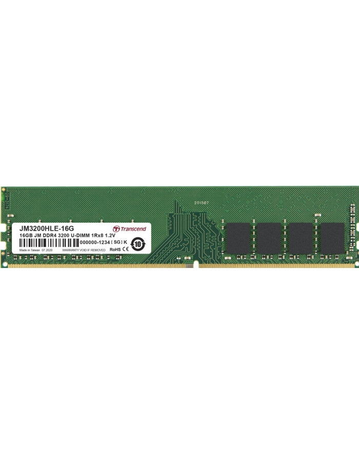 TRANSCEND 32GB JM DDR4 3200Mhz U-DIMM 2Rx8 2Gx8 CL22 1.2V główny