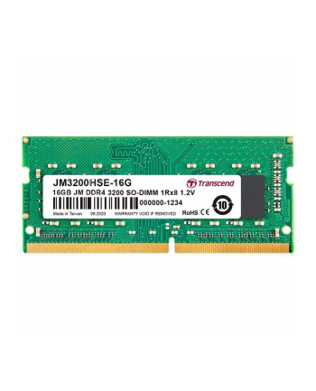 TRANSCEND 16GB JM DDR4 3200Mhz SO-DIMM 1Rx8 2Gx8 CL22 1.2V