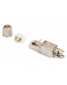 assmann electronic ASSMANN Field Termination Plug RJ45 Cat.6A FTP shielded AWG 22-27 10GbE PoE+ tool free cap and metal latch - nr 14