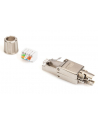 assmann electronic ASSMANN Field Termination Plug RJ45 Cat.6A FTP shielded AWG 22-27 10GbE PoE+ tool free cap and metal latch - nr 36