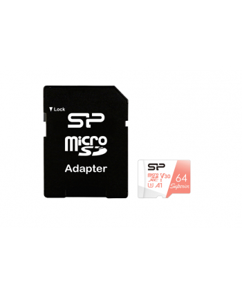 SILICON POWER memory card Superior Micro SDXC 64GB UHS-I A3 V30
