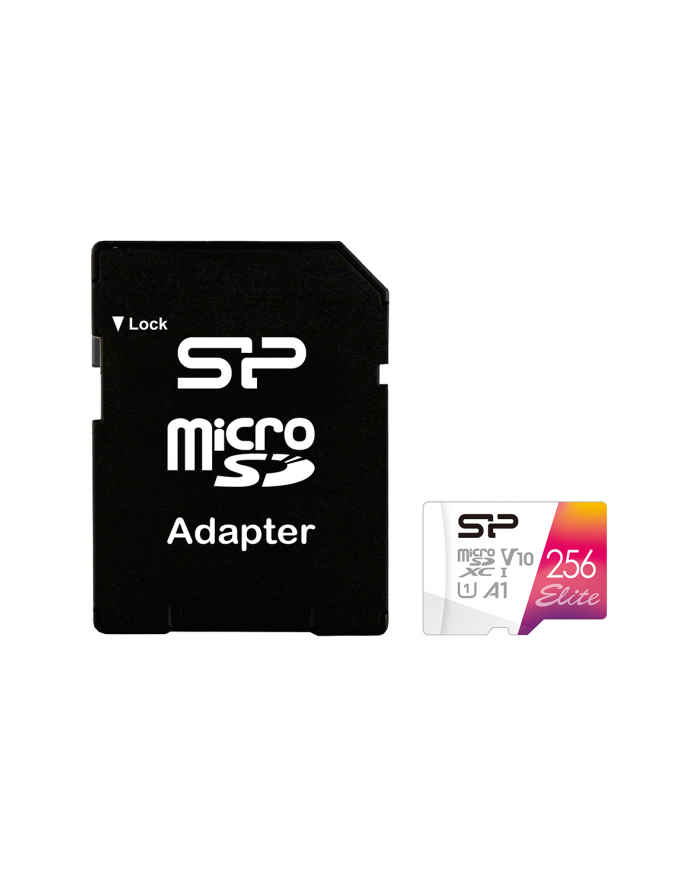 SILICON POWER memory card Elite Micro SDXC 256GB UHS-I A1 V10 główny