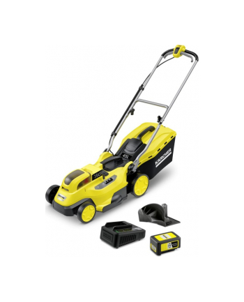 Kärcher cordless lawn mower LMO 18-36 Battery Set, 18Volt (yellow / black, Li-Ion battery 5.0Ah)