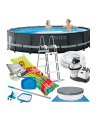 Intex Framepool Set Ultra Rondo XTR O 488 x 122cm, swimming pool (dark grey / blue, sand filter SF90220RC-1) - nr 1